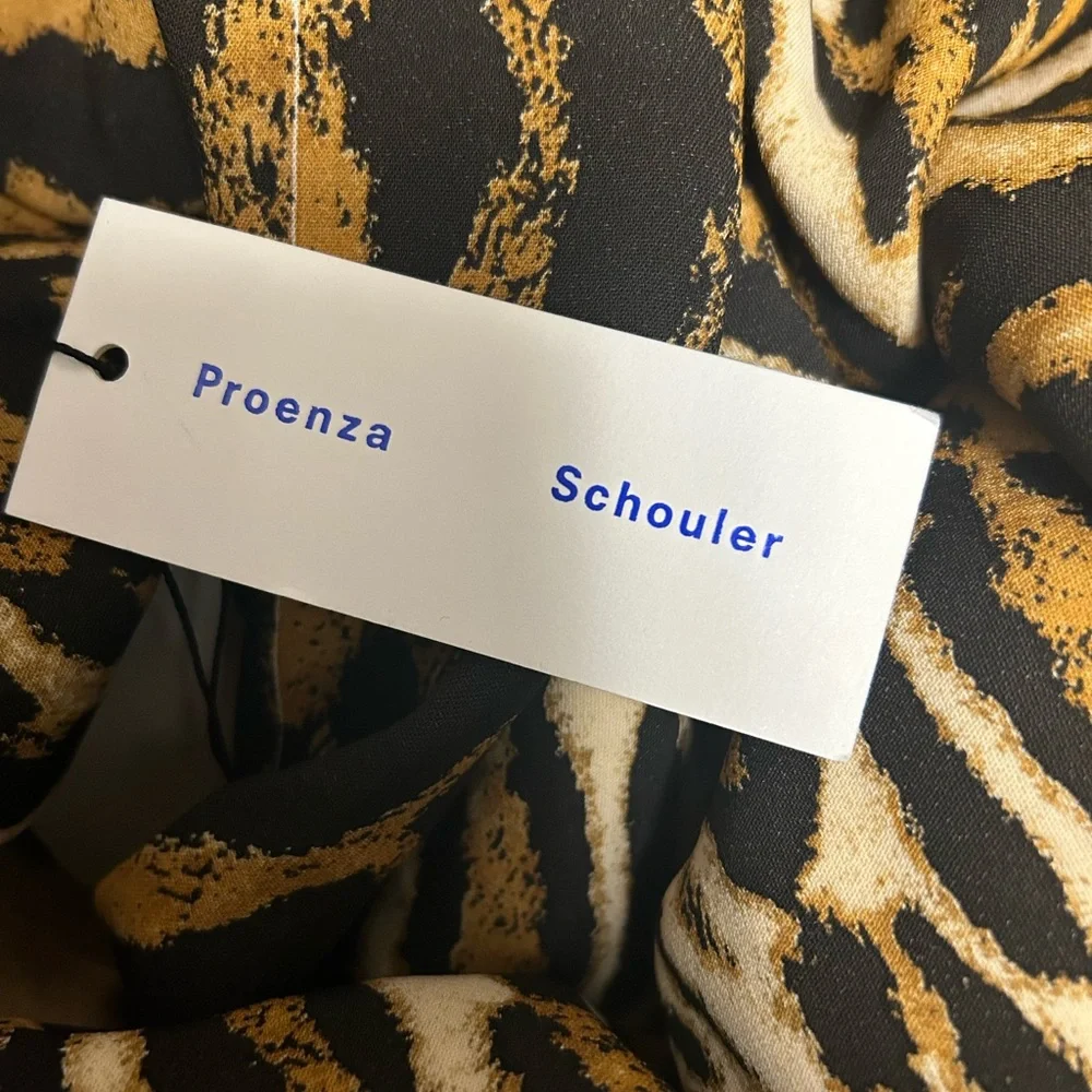 Proenza Schouler leopard print stretch crepe maxi dress. - Picture 5 of 5